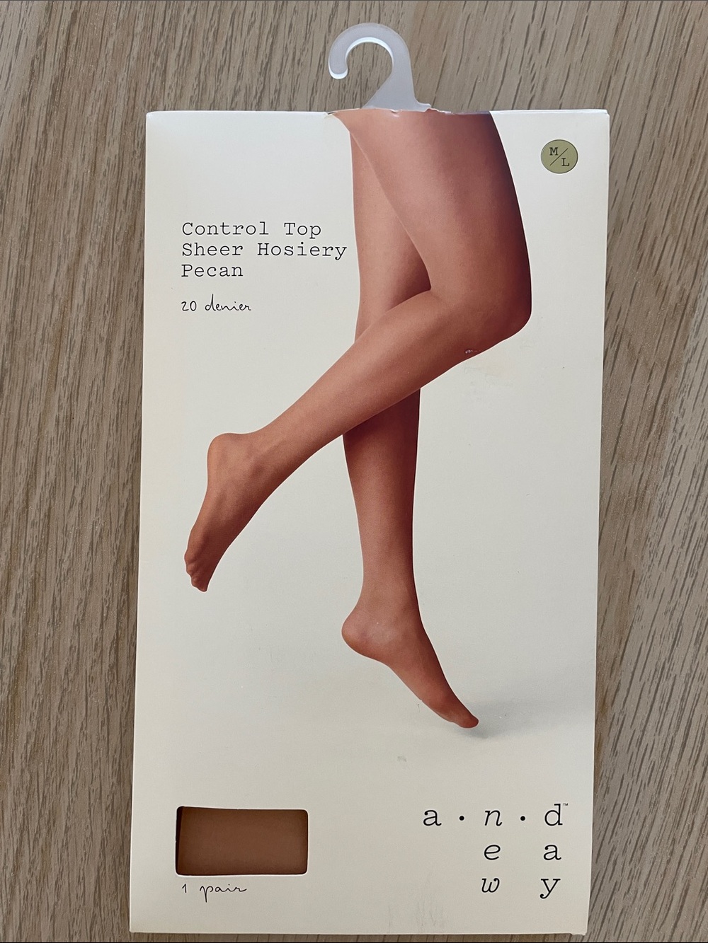 a new day Sheer Control Top Hosiery in Pecan Tone